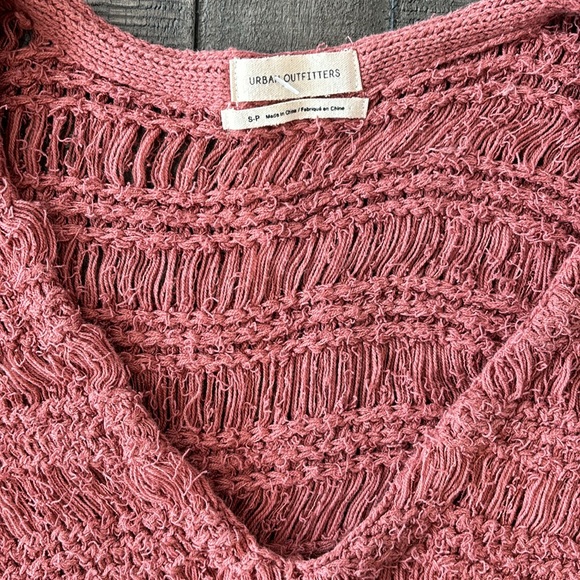 Urban Outfitters Tahini Bell Sleeve Fringe Sweater - Picture 7 of 10